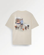 T-shirt Dog Walker Antique White
