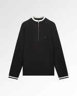Knit Quarter Zip Black