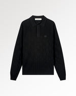 Knit Shirt Rugby Black